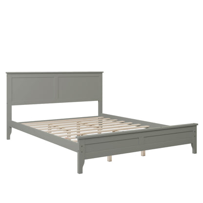 Miller Queen Size Platform Bed Frame - Gray