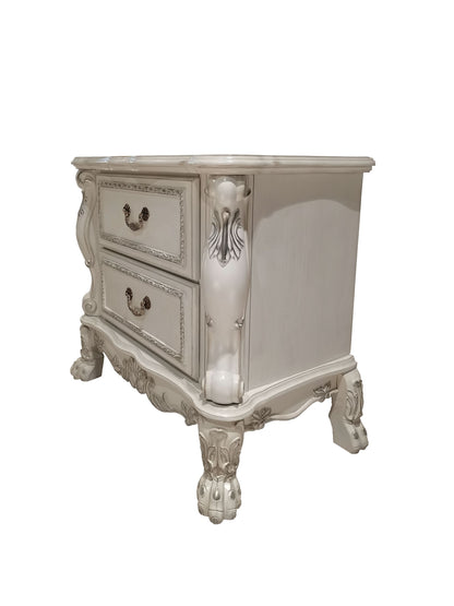 Dresden II Nightstand PU & White