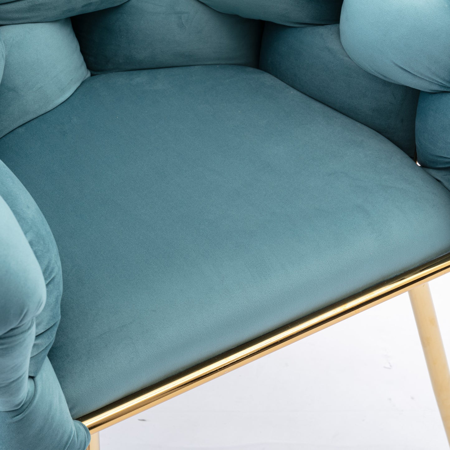 Luna Luxury Modern Velvet Chair - Blue