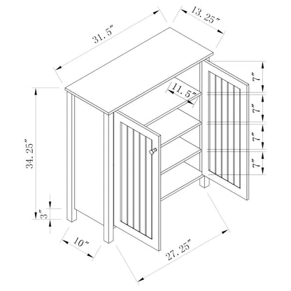 Newton 2-door Shoe Storage Cabinet