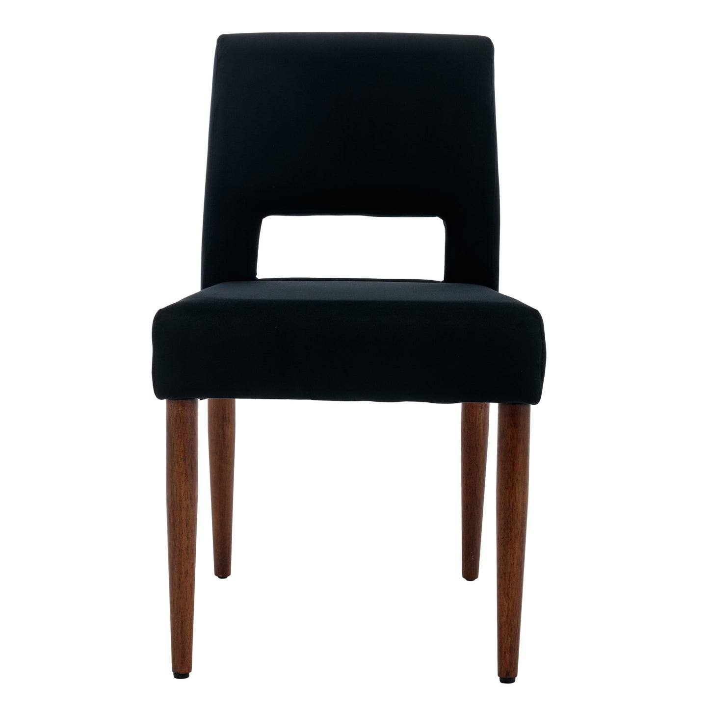 Giordano Dining Chairs with Solid Wood (Set of 2) - Black