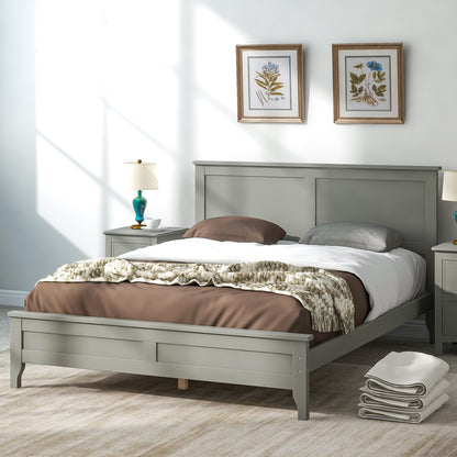 Miller Full Size Platform Bed Frame - Gray