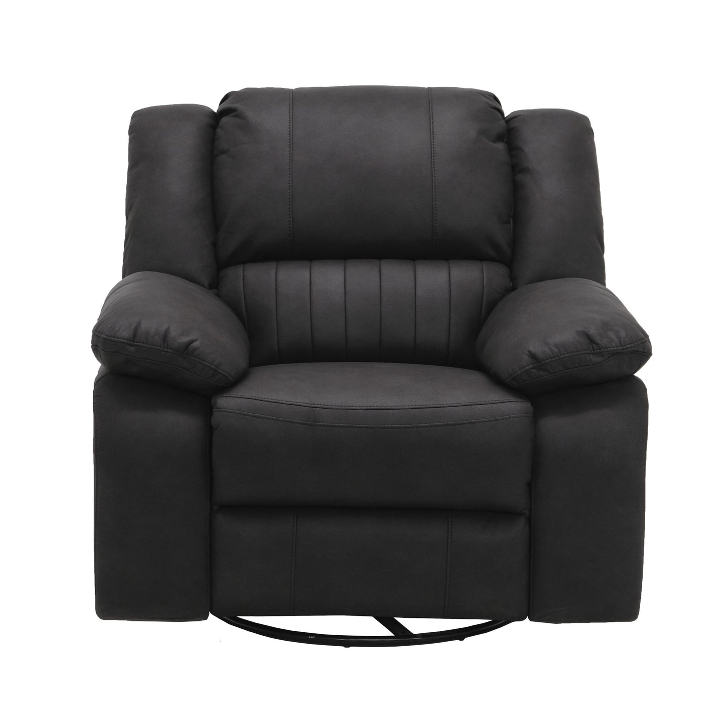 Marshal Swivel Gliding Recliner - Black