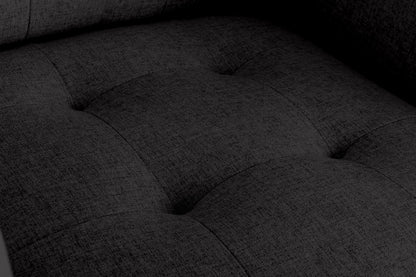 Victoria Fabric Loveseat - Dark Gray