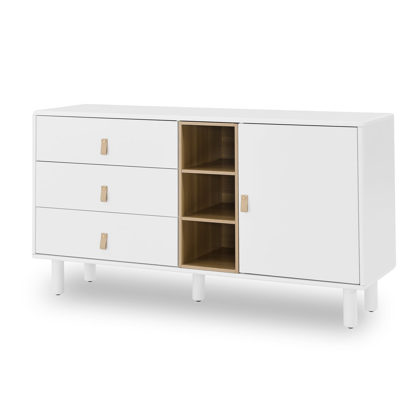 Haru Storage Wooden Cabinet - White