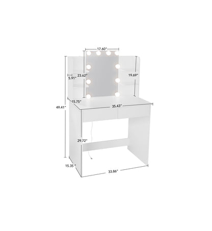 Aya Vanity Desk with LED Lights