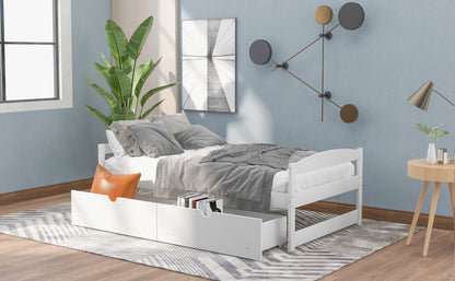 Array Twin Size Daybed with 2 Drawers - White