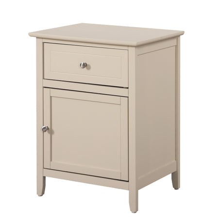 Izzy 1 Drawer 1 Door Nightstand - Beige