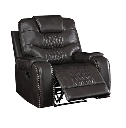 Braylon PU Recliner - Magnetite