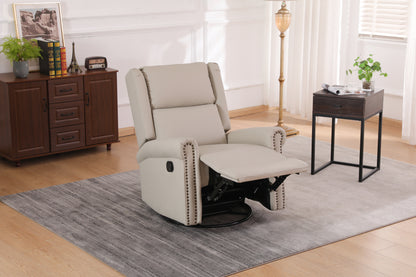 Daniela 360 Swivel Manual Recliner - Beige