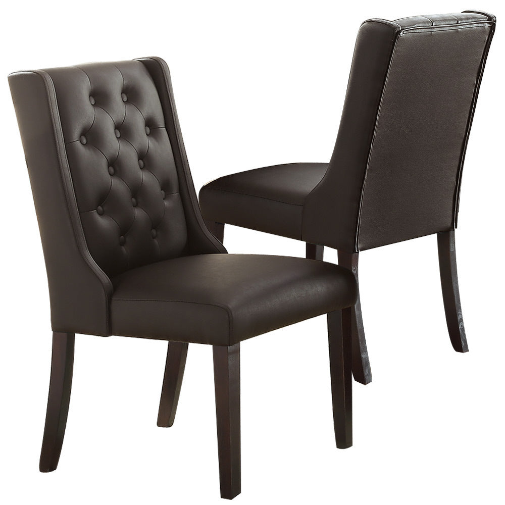 Berry Tufted Dining Chairs (Set of 2) - Espresso