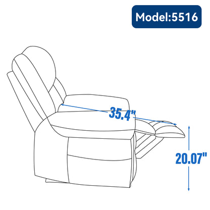 Brooklyn Dual Motor Power Lift Recliner Chair with Massage and Heating - Gray