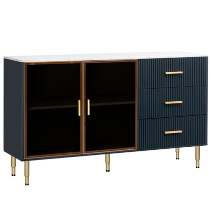 Finch Sideboard Buffet - Navy Blue