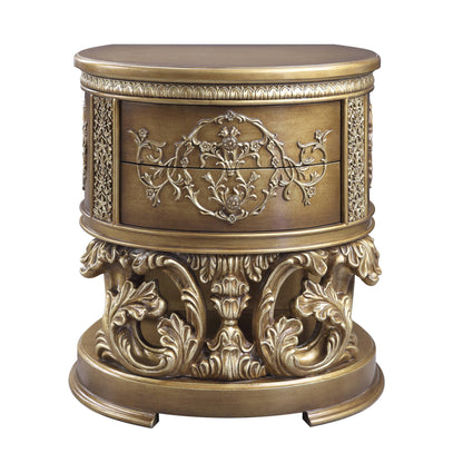 Constantine Nightstand - Brown & Gold