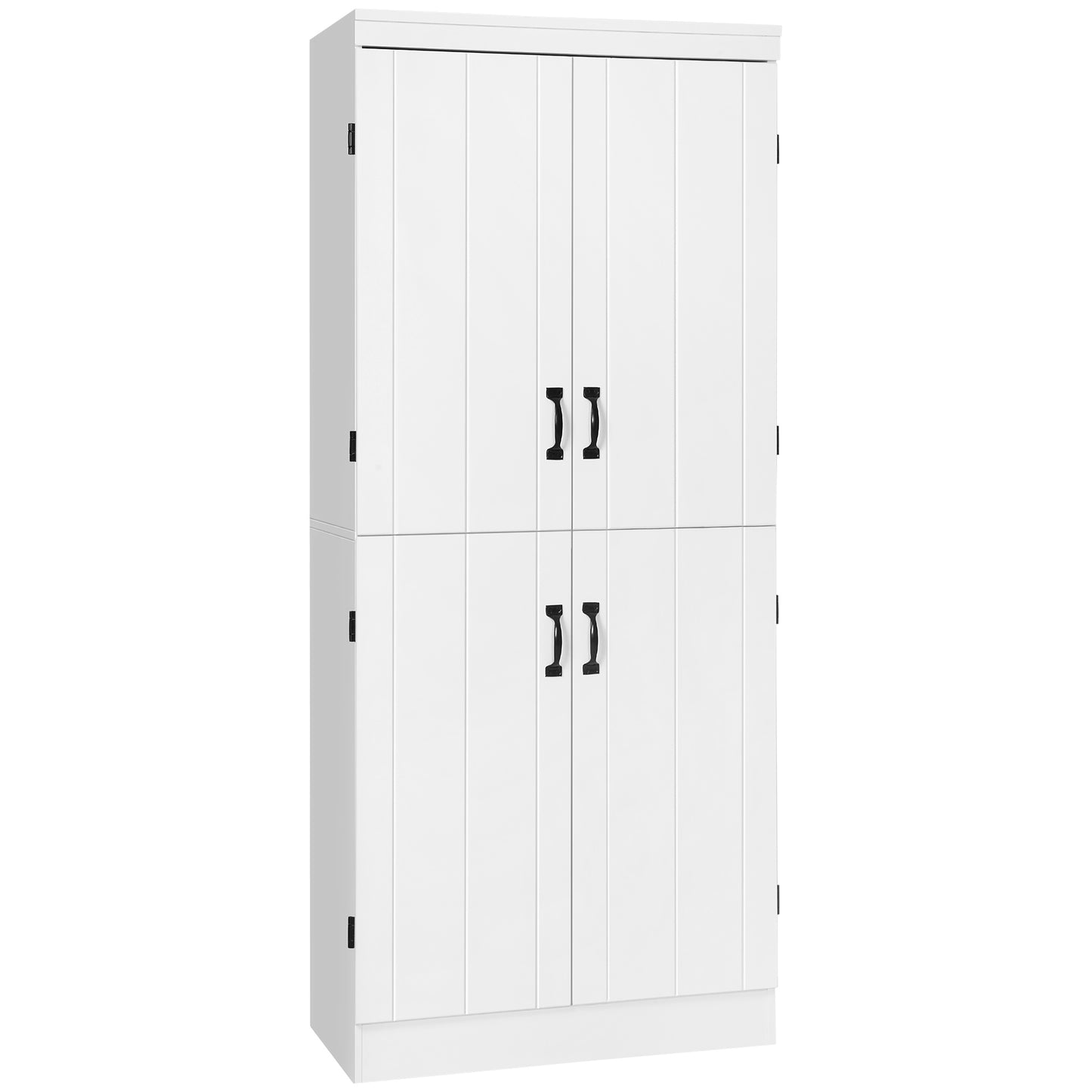 Frado Tall Freestanding Storage Cabinet - White