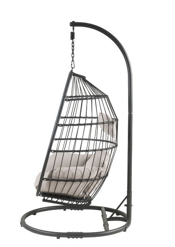 Oldi Patio Hanging Chair with Stand - Beige