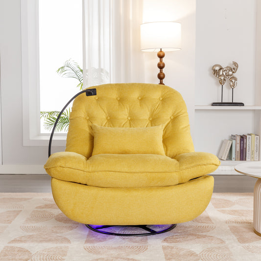 Roxie 270 Degree Swivel Power Recliner with Voice Control - Yellow