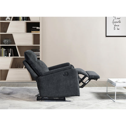 Brooks Power Recliner Chair with USB Charge port - Dark Gray