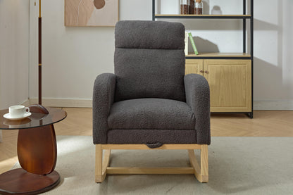 Parker Modern Accent Rocking Chair - Gray