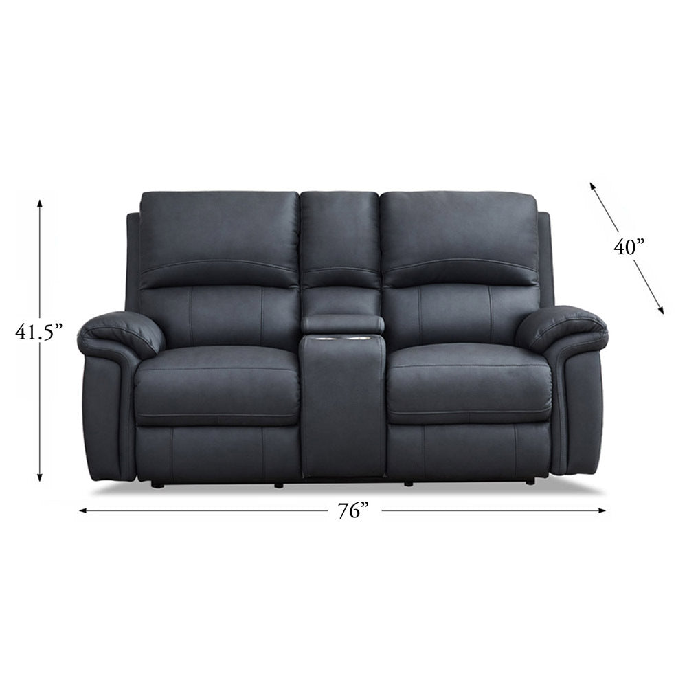 Marco Power Zero Gravity Reclining Loveseat - Gunmetal