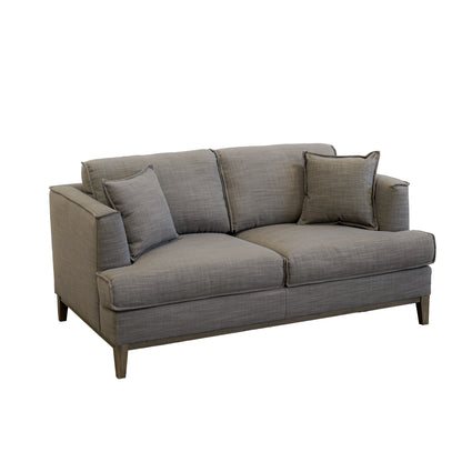 Ashton Grey Down Loveseat - Gray