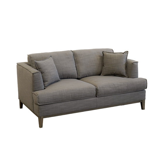 Ashton Grey Down Loveseat - Gray