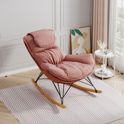 Jasper Sofa Single Rocking Chair - Pink