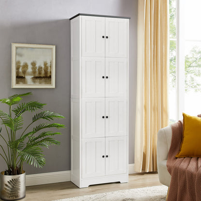 Moore Tall Storage Cabinet - White