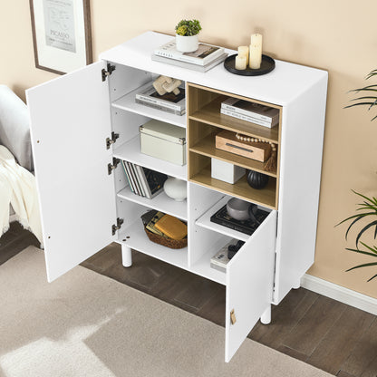 Giga Storage Wooden Cabinet - White