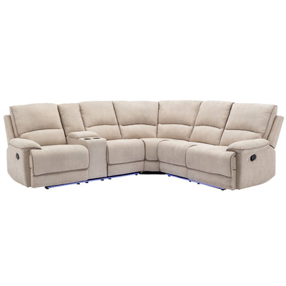 Omar Manual Reclining Set - Cream