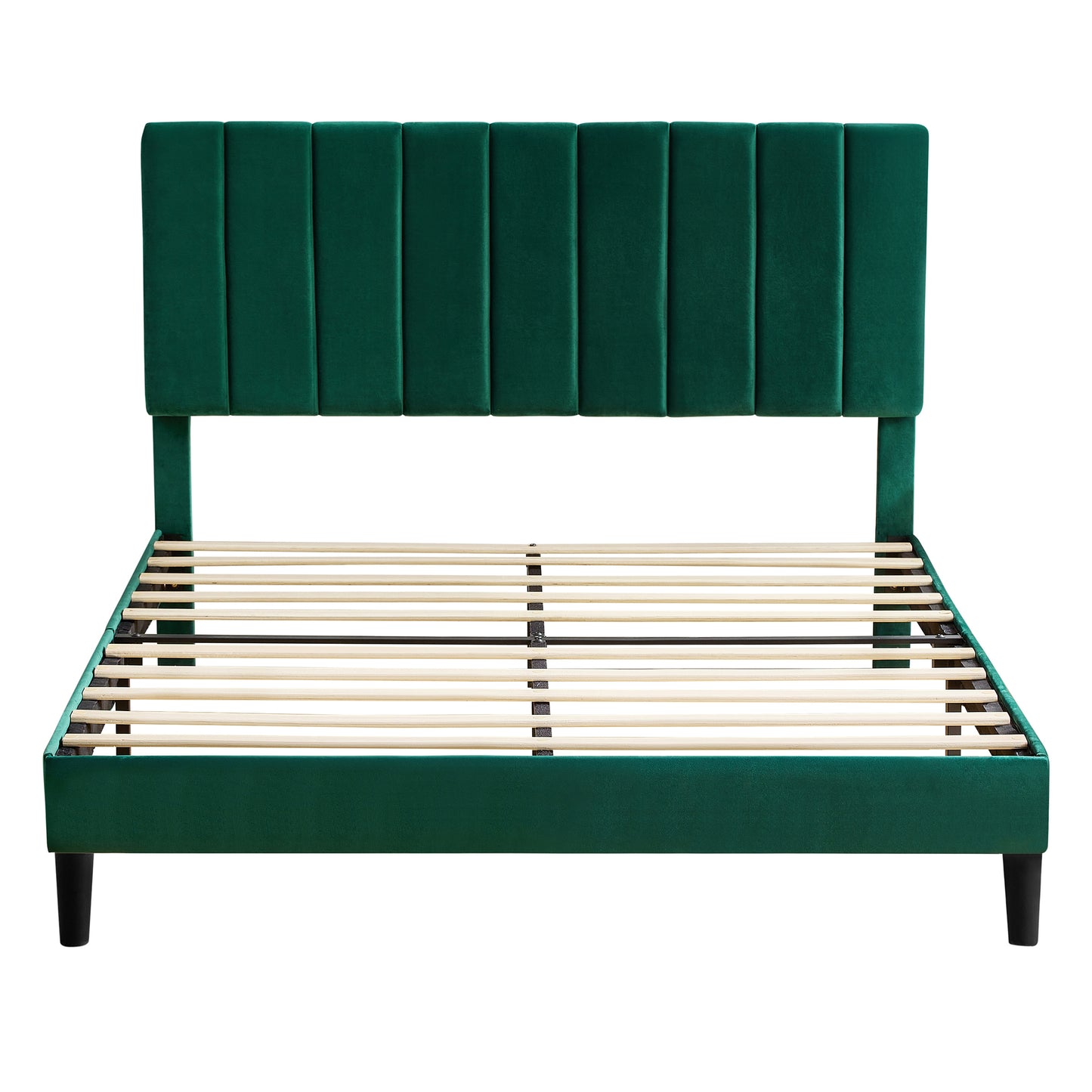 Jay Queen Size Platform Bed Frame - Green