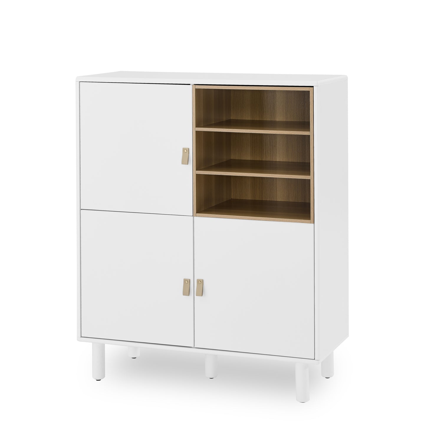 Giga Storage Wooden Cabinet - White