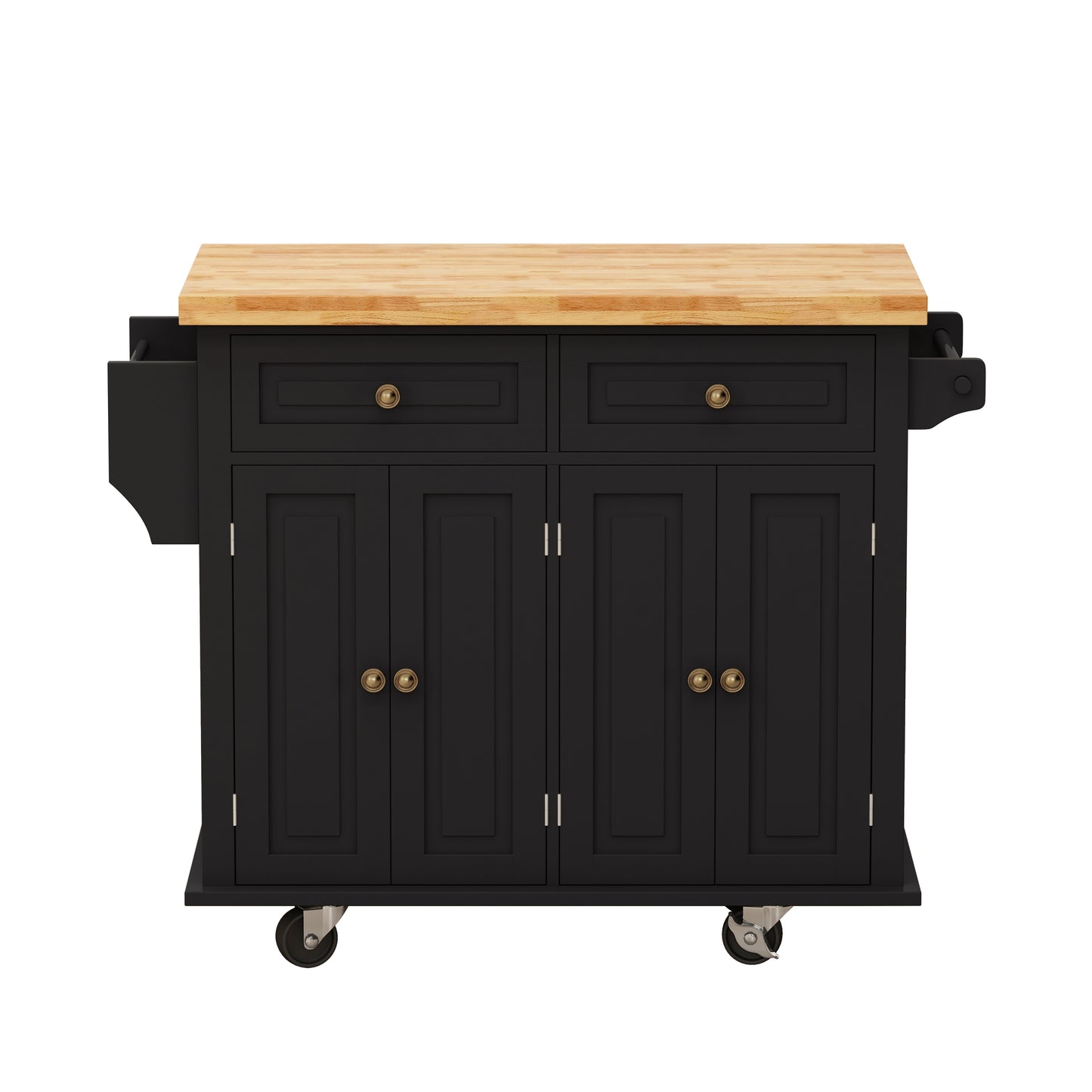 Nexa Kitchen Island Cart - Black