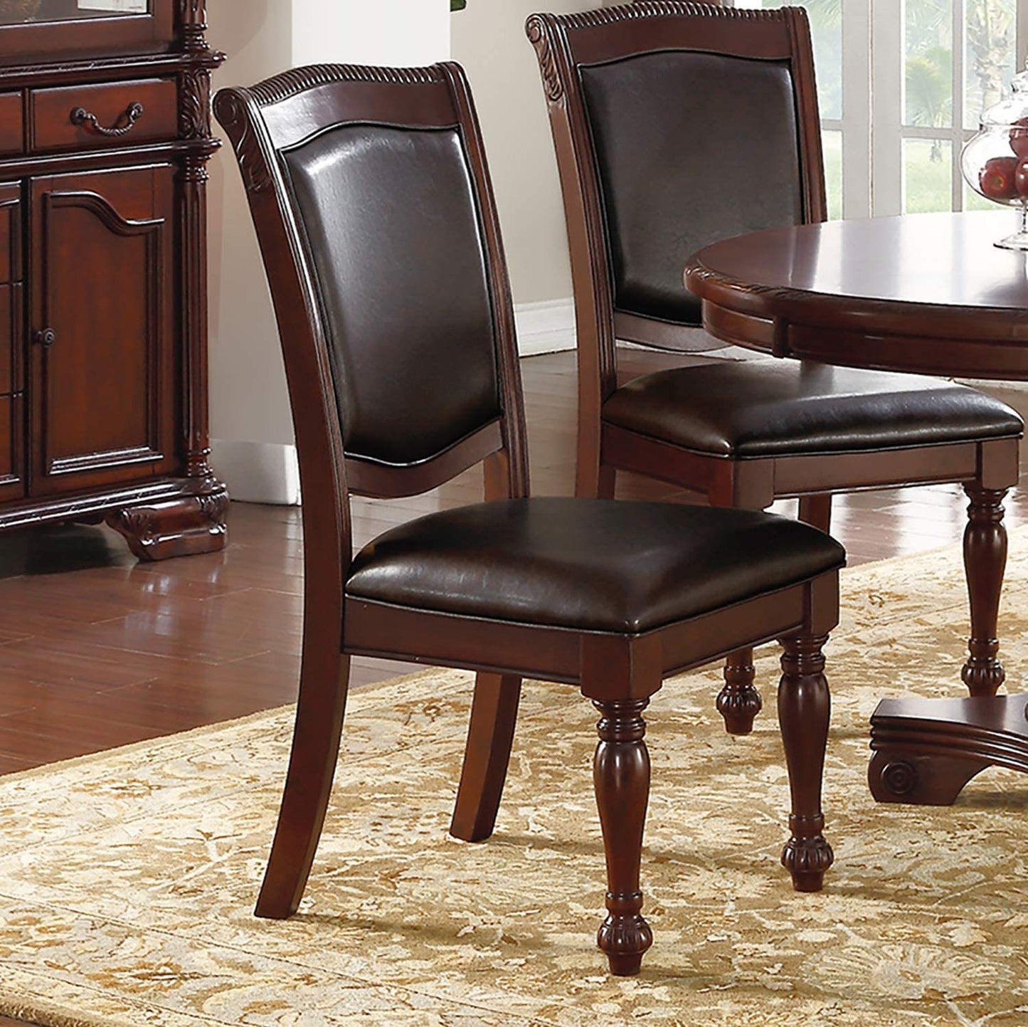 Emma Dining Chair (Set of 2) - Brown