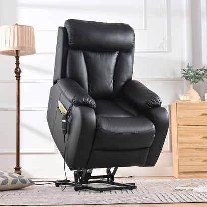 Rios PU Lift Chair Recliner - Black