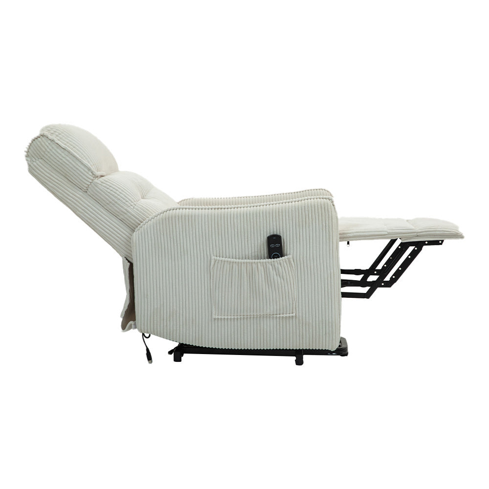 Fraser Electric Recliner Chair - Beige