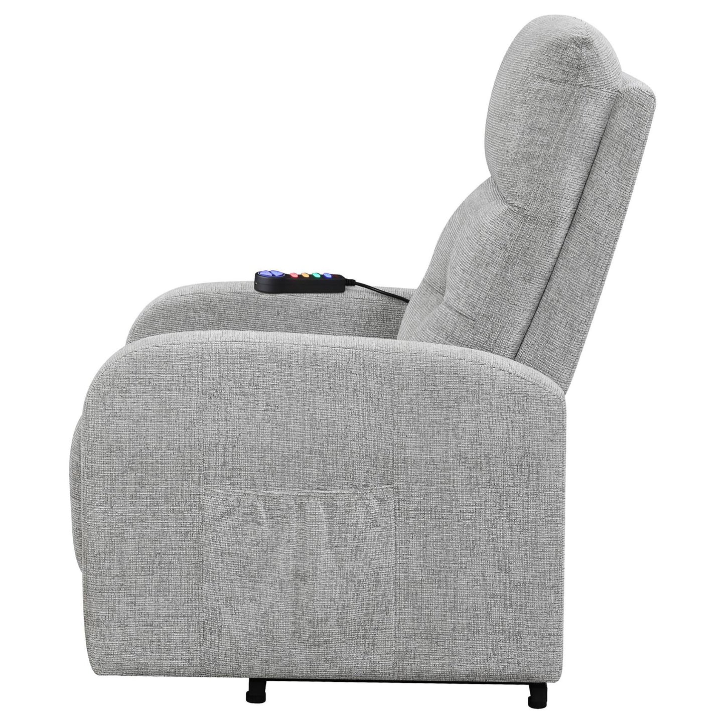 Branson Tufted Power Lift Recliner - Gray