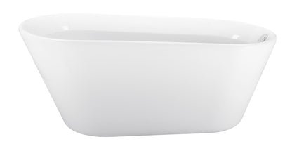 Omex 69"  Acrylic Freestanding Soaking Bathtub  - White