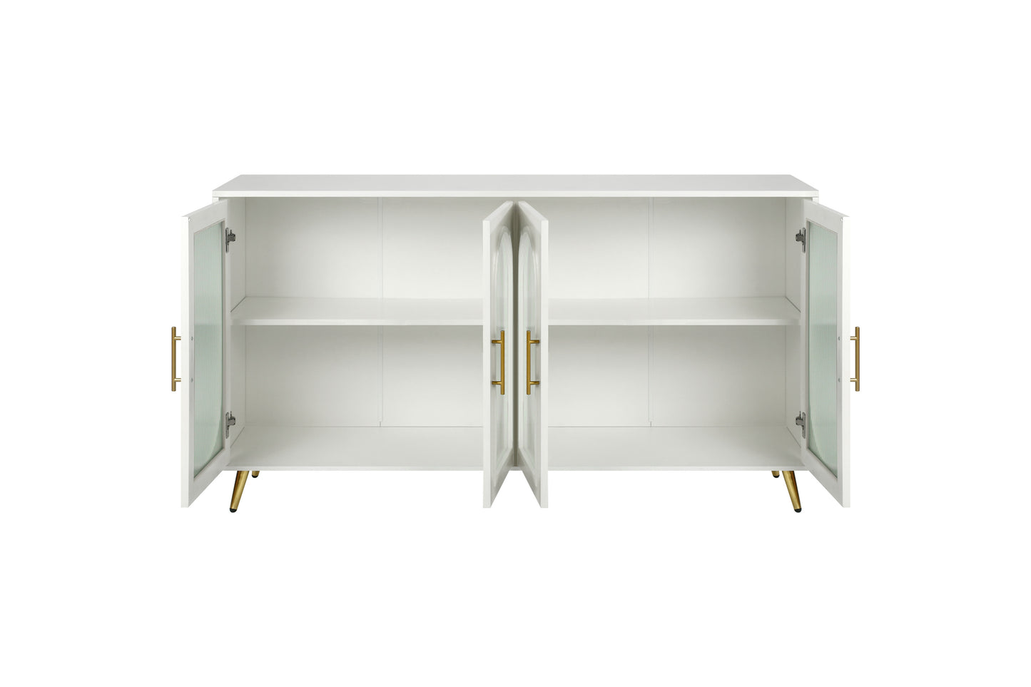 Mez Storage Cabinet  With Adjustable Shelves - Antique White