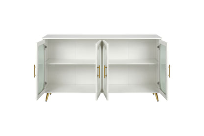 Mez Storage Cabinet  With Adjustable Shelves - Antique White