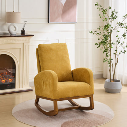 Lester Rocking Chair - Mustard