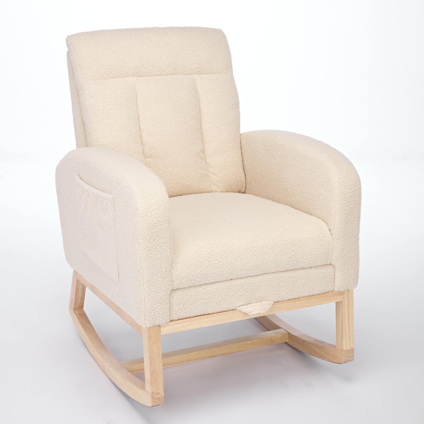 Parker II Modern Accent Rocking Chair - Beige