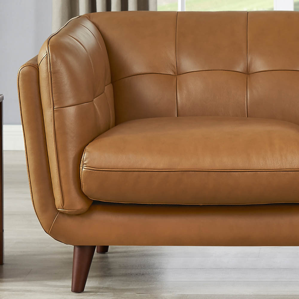 Solana Leather Loveseat