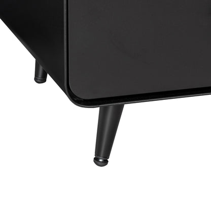 Jif Modern Nightstand With 2 Drawers - Black