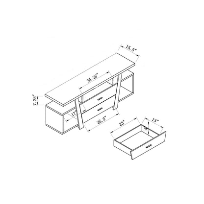 Nat TV Stand - Dark Taupe