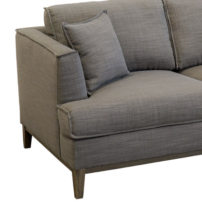 Ashton Grey Down Loveseat - Gray