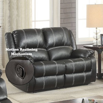 Zuriel Motion Loveseat - Black