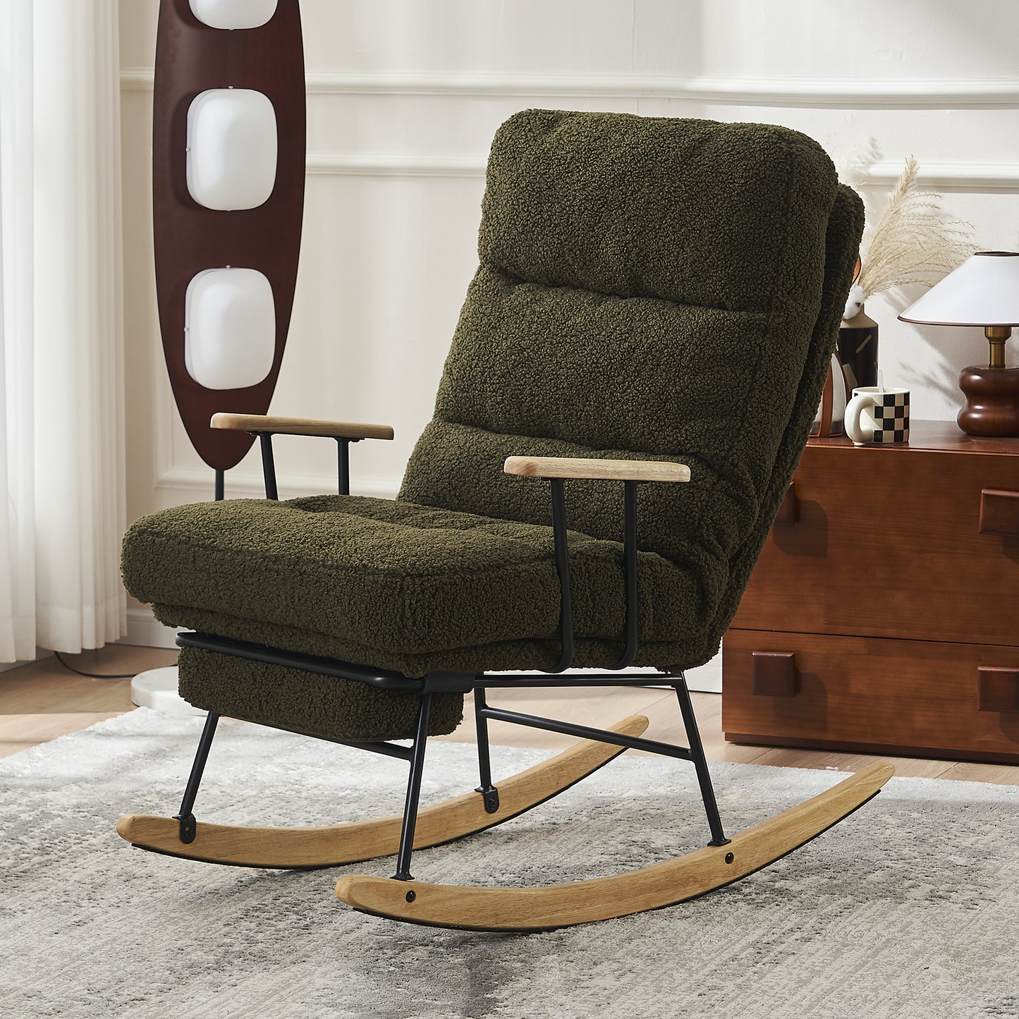 Cordova Gliding Rocking Chair - Green