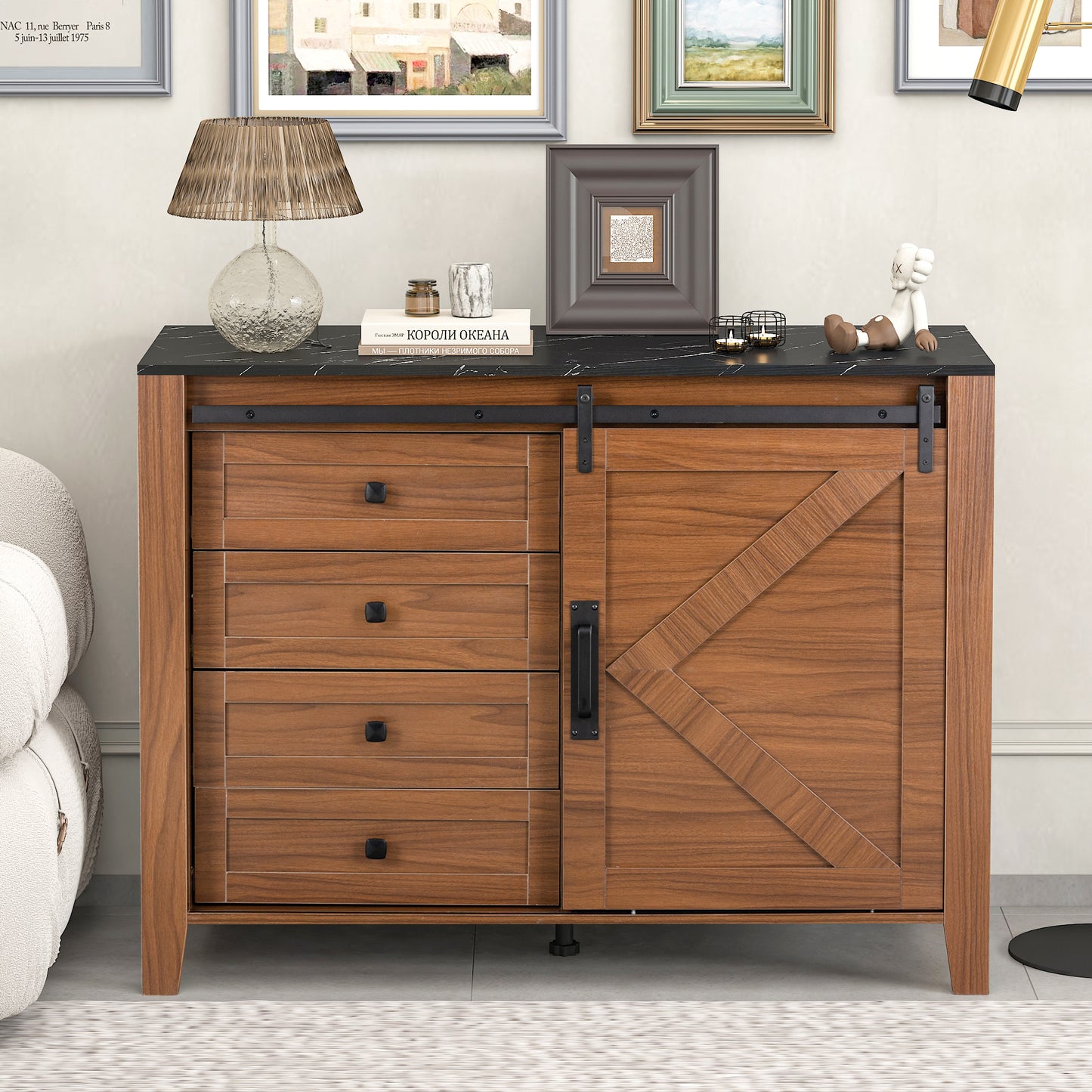 Otis Storage Cabinet - Brown