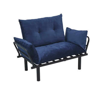 Sona Futon Loveseat - Blue